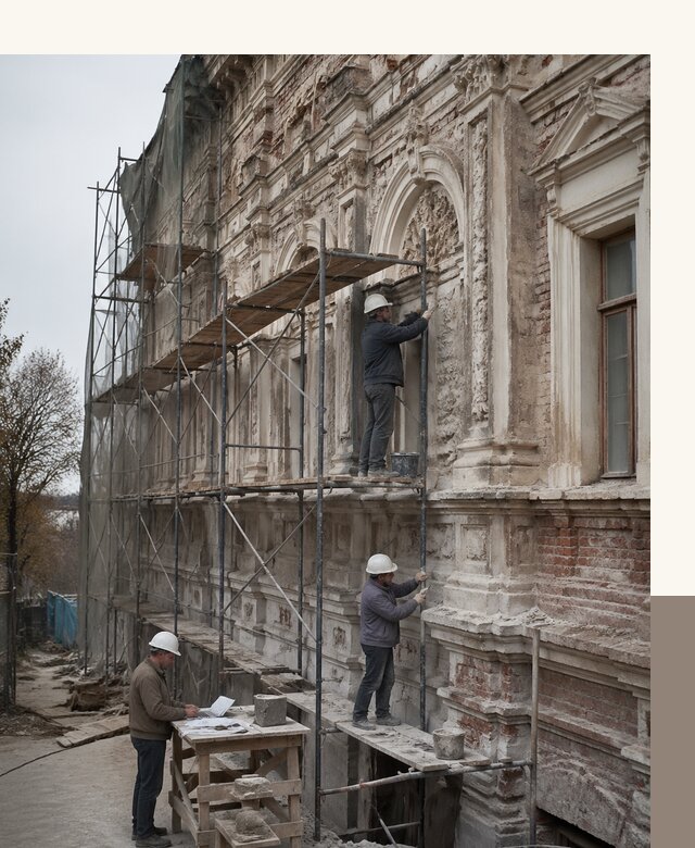 Реставрация объектов культурного наследия под ключ в Кингисеппе