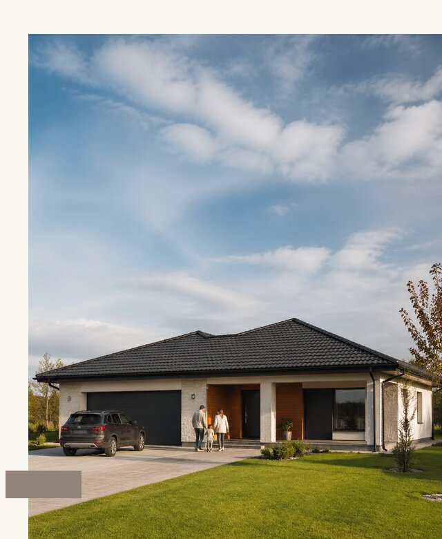 Проект одноэтажного дома с гаражом в Кингисеппе от 155760 р. А3дПро-Кгп